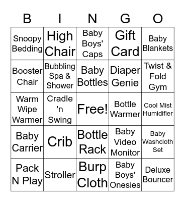 Chelsey's Bingo Game Bingo Card