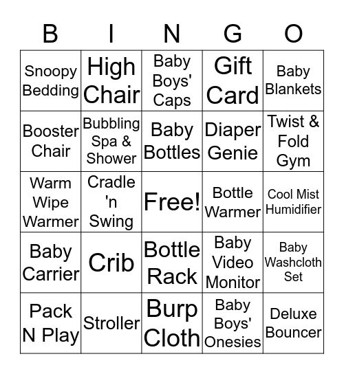 Chelsey's Bingo Game Bingo Card