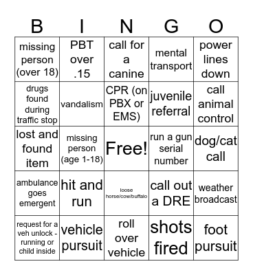 DISPATCHERS ROCK! Bingo Card