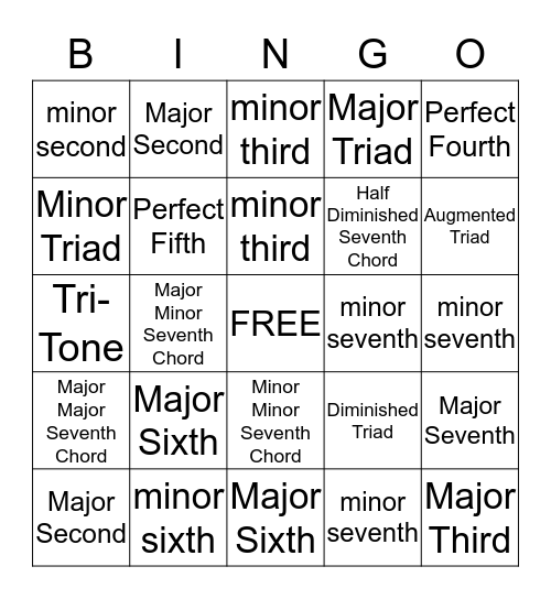 Bingo Card