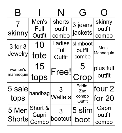 May Bingo Card