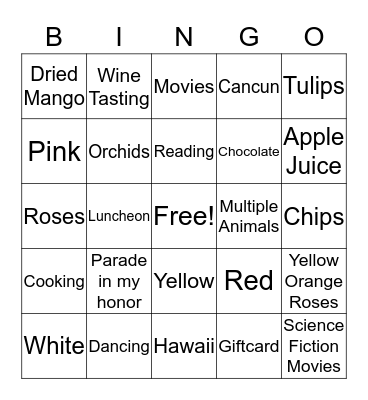 AP Team Building Exercise  4-6-18 Bingo Card