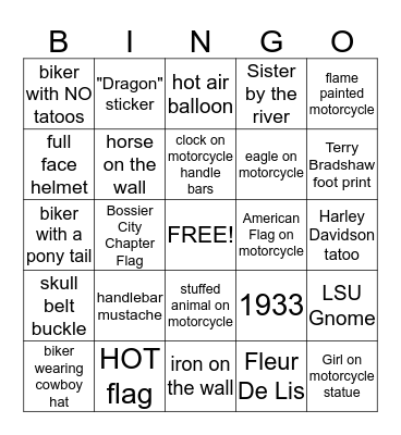Run With the Nuns Bingo Card