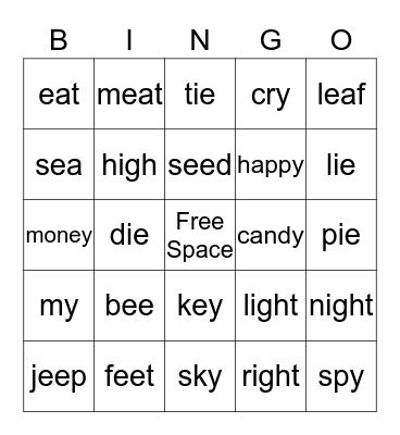 Oxford Phonics World Book 3, Level 2B, Class 5-6 Bingo Card