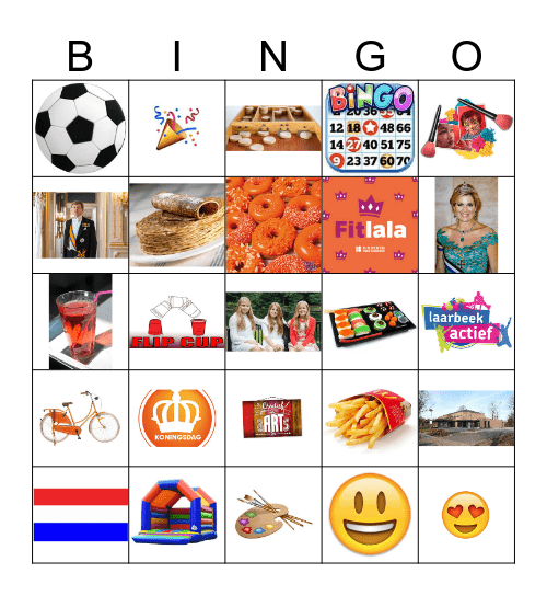 Koningsdag Bingo Card