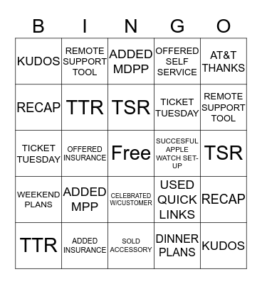 HIGHROLLERS Bingo Card