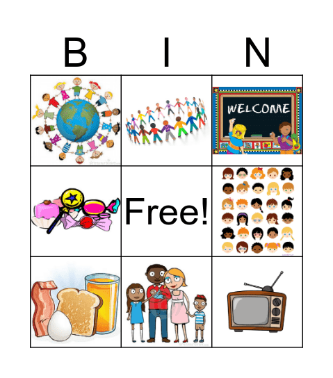 Family Bingo! Bingo Card