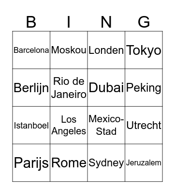 Topografie Bingo Card