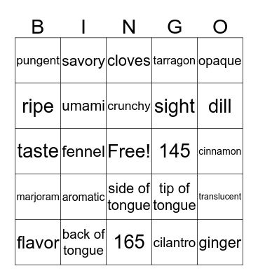 Chapter 6.1-6.3 Bingo Card