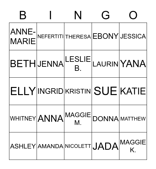 SOCIAL WORKERS RETREAT 2018 Bingo Card