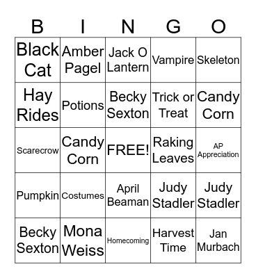 AP Bingo 2013 Bingo Card