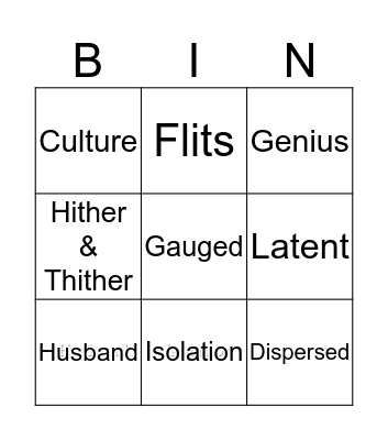 The Souls Of Black Folk Bingo Card