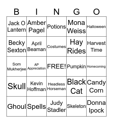 AP Bingo 2013 Bingo Card