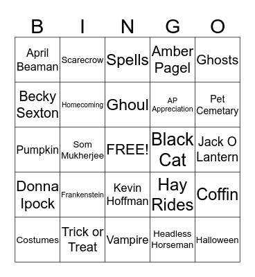 AP Bingo 2013 Bingo Card