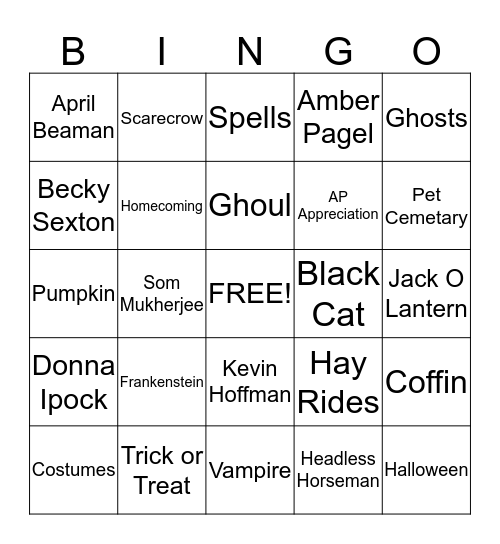 AP Bingo 2013 Bingo Card