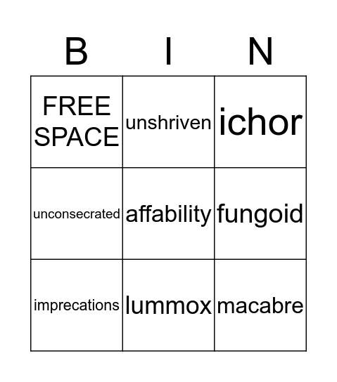 the-graveyard-book-vocabulary-bingo-card