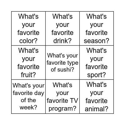 Bingo Card