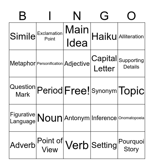 Bingo Card