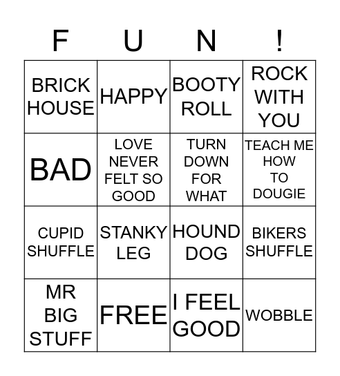 BIRTHDAY  Bingo Card
