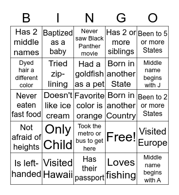 StLuthRef BINGO! Bingo Card