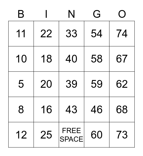 PAPARAZZI BLINGO BINGO! Bingo Card