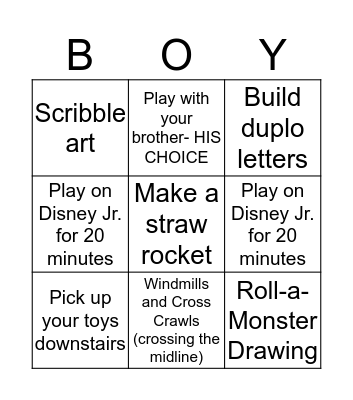 BORED BINGO Card