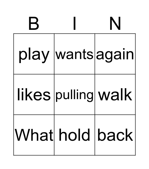 STOP THAT DOG! Bingo Card