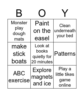 BORED BINGO Card