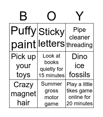 BORED BINGO Card