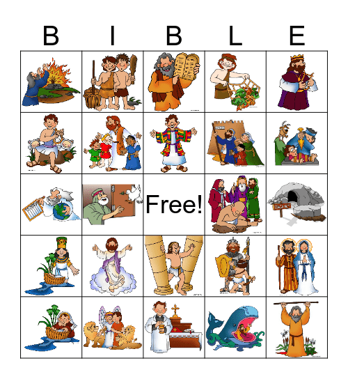 Bible Bingo Card