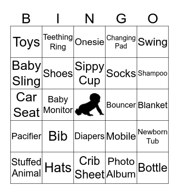 Baby Bingo Card