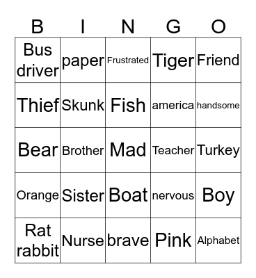 Bingo Card