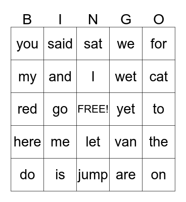 Theme 2 Week 2 Bingo Card