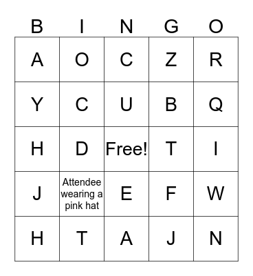 Royal Wedding Bingo Card