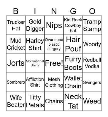 DB Vacation Bingo  Bingo Card