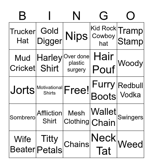 DB Vacation Bingo  Bingo Card