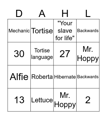Reading Bingo 2 Bingo Card