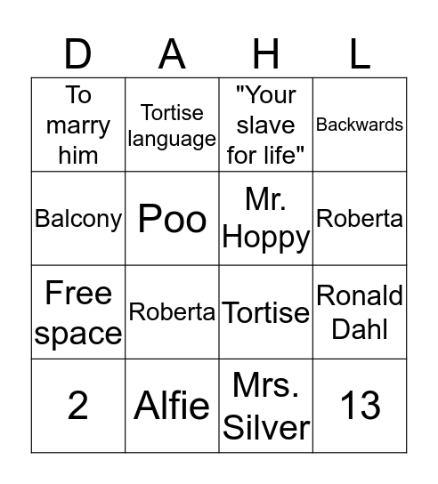 Reading Bingo 3 Bingo Card