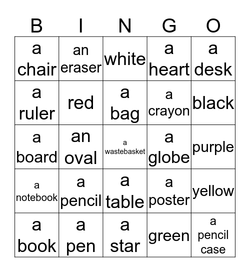 orange review Bingo Card