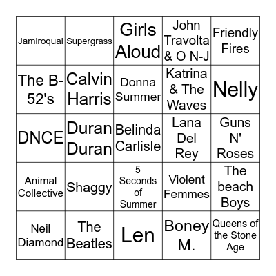 Fun in the Sun Bingo! Bingo Card