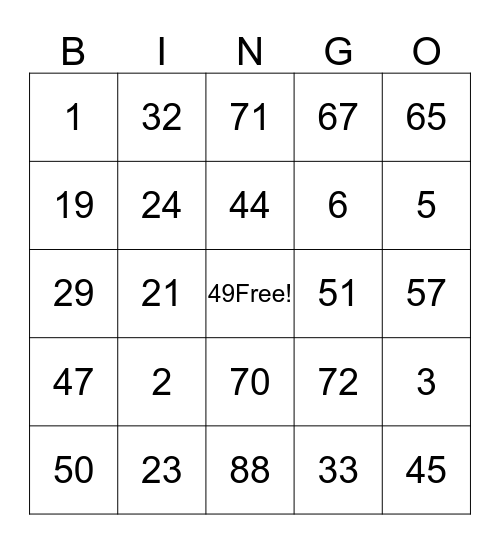 Herring Place Bingo  Bingo Card