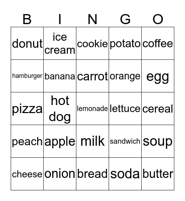 ESL Bingo Card
