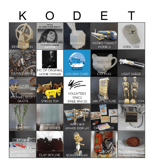 KODET I-SPY BINGO Card