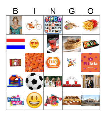 Koningsdag Bingo Card