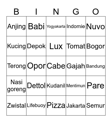 RETROPHILE, 1704 Bingo Card