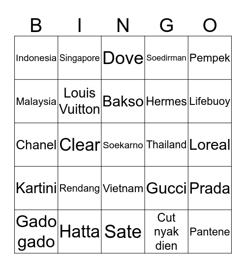 Wildan Bingo Card