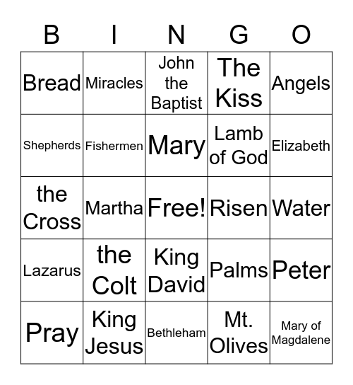 Events to Remember Bingo Card