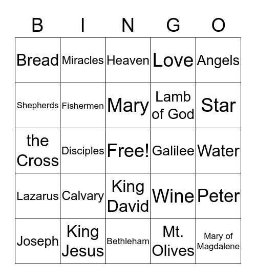 Events to Remember Bingo Card