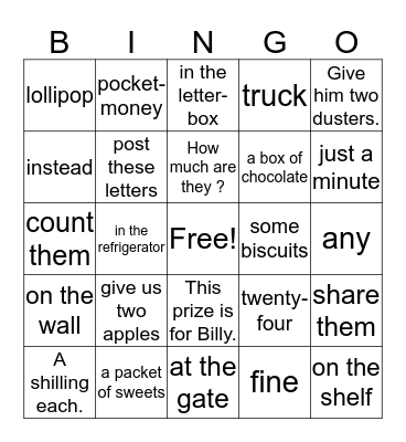 3L1-L45-50 Bingo Card