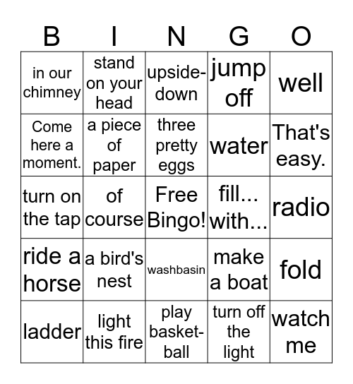3L1-L61-66 Bingo Card